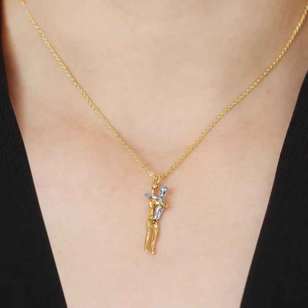 Mommy and Me Hug Necklace