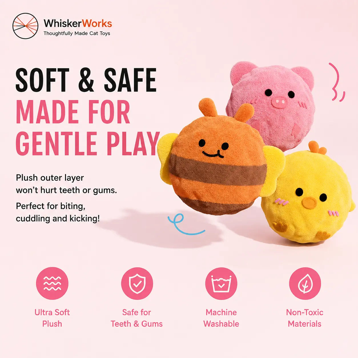 Squeaky Spiky Dog Chew Ball – Interactive Teeth Cleaning Toy for Boredom Relief