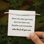 Don't Let The Hard Days Win Bracelet - SprouBag