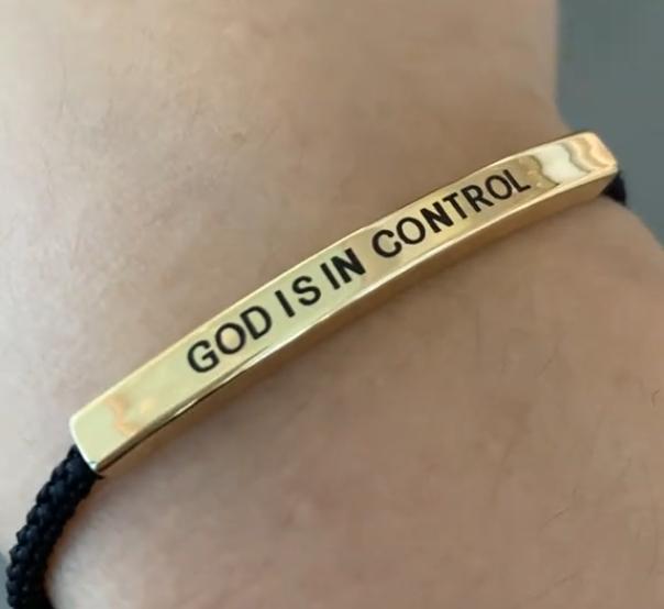 God Is In Control Bracelet - SprouBag