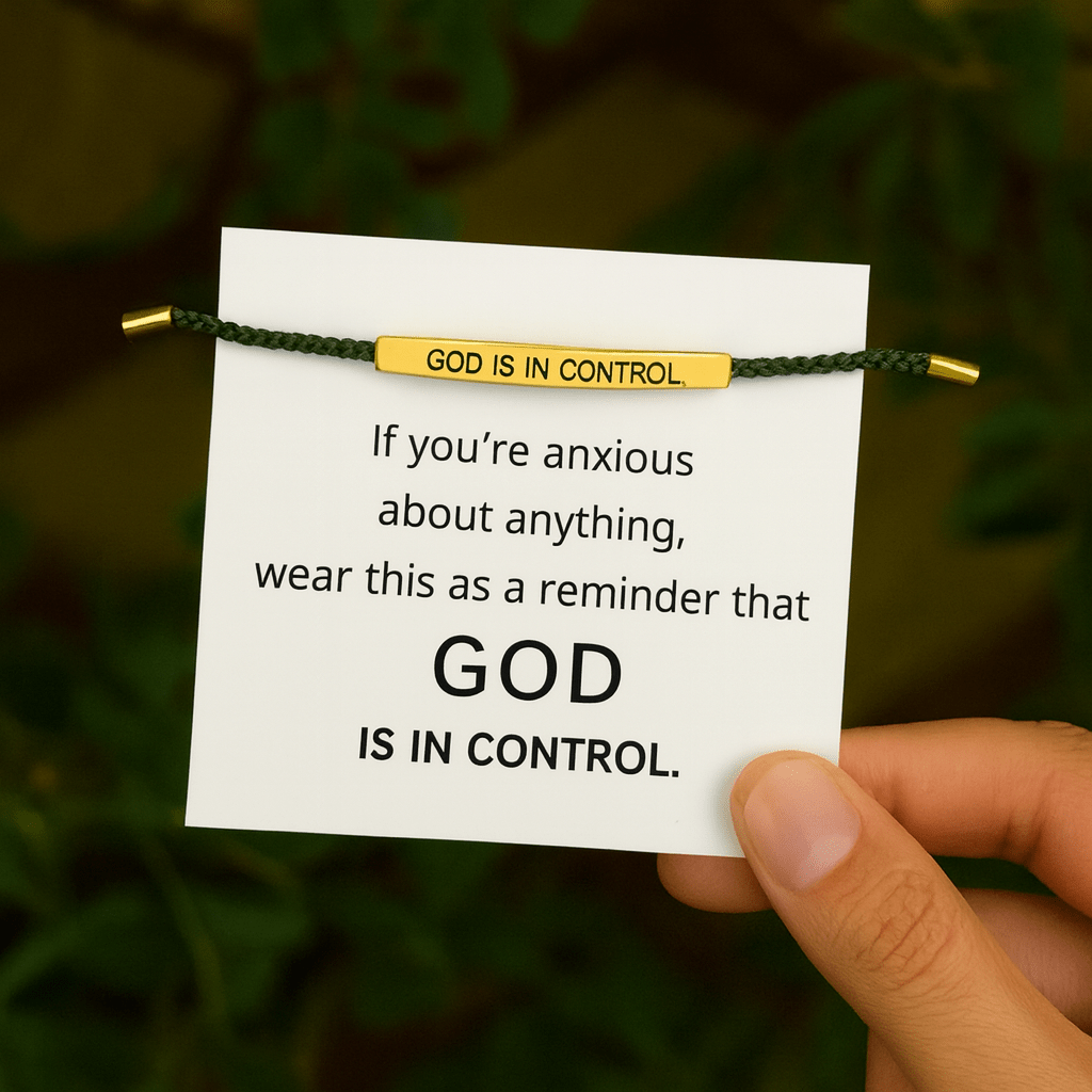 God Is In Control Bracelet - SprouBag