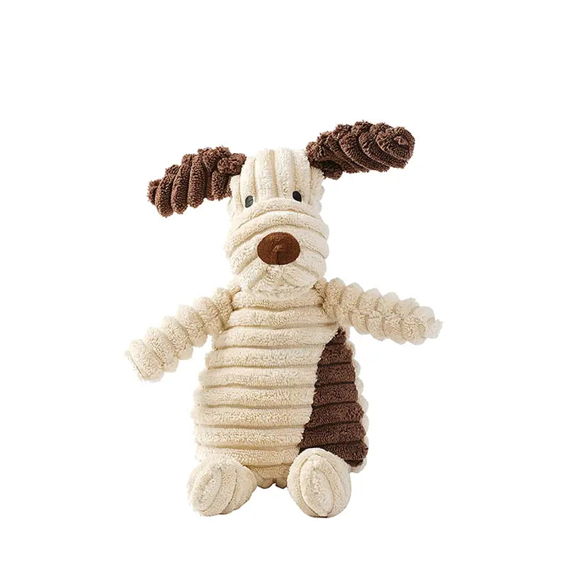 WhiskerWorks Pet Dental Chew Toy Bundle | Set of 4 Plush Animal Toys