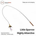WhiskerWorks FlutterWing – Retractable Feather Cat Teaser - NamedBy