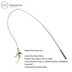 WhiskerWorks FlutterWing – Retractable Feather Cat Teaser - NamedBy