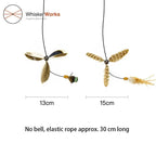 WhiskerWorks FlutterWing – Retractable Feather Cat Teaser - NamedBy